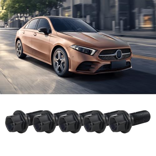 5PCS 0009908307 Wheel Bolts Compatible with Mercedes-Benz - color: 5 PCS Black