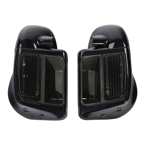 HR3 Midnight Blue Water-Cooled Vented Fairing Lowers Kit Compatible with 2019 Street Glide FLHX 2020 Road Glide Limited FLTRK (Replace for OEM) - color: Midnight Blue