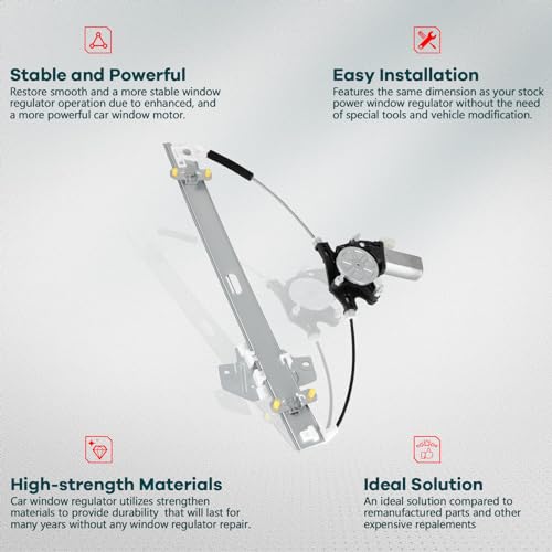 FINDAUTO Front Left Power Window Regulator with Motor Fit for 2006-2010 for Dodge Attitude,2006-2011 for Hyundai Accent,2006-2011 for Kia Rio,2006-2011 for Kia Rio5 - style: 2006-2010 for Dodge Attitude