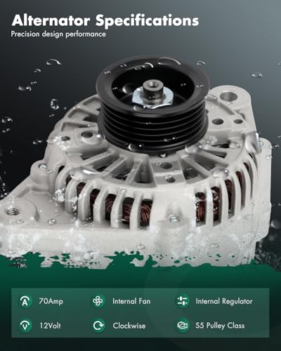 SCITOO 70A Alternator Fits for Toyota Camry XLE LE DX Sedan 4-Door 93-96 - size: 70A, style: 13499 Alternator