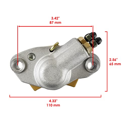 Caltric Front Rear Brake Caliper Compatible with Polaris Sportsman 500 4x4 1998 1999 with Brake pads