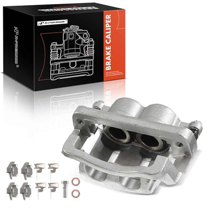 A-Premium Front Right Passenger Disc Brake Caliper with Bracket - style: Front Passenger Side