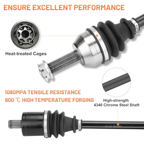 Front Left/Right CV Axle for Polaris Ranger 400 2010-2014,Ranger 500 EFI/Crew 500 2012-2013,Ranger 570 Midsize 2014, Ranger 800 Midsize 2013-2014,Drive shalf Axle for 1332690, 1333134-1Pcs - size: 1 pcs - front left or right