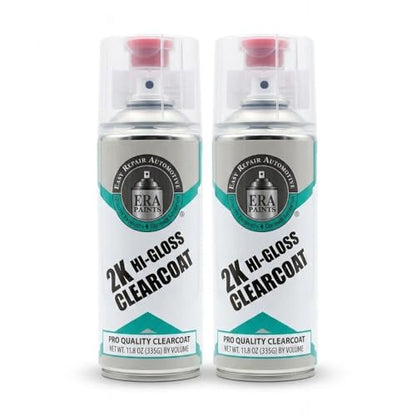 ERA Paints 2K High Gloss Clear Coat Spray/Aerosol Can – Professional Quality & Finish - Easy to Use – Best Value (2 Spray Can) - style: 2 Spray Can