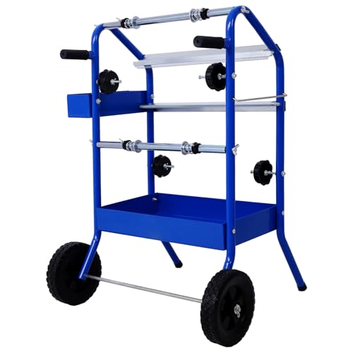 18” Multi-Roll Masking Paper Dispenser with Storage Tray - color: Blue