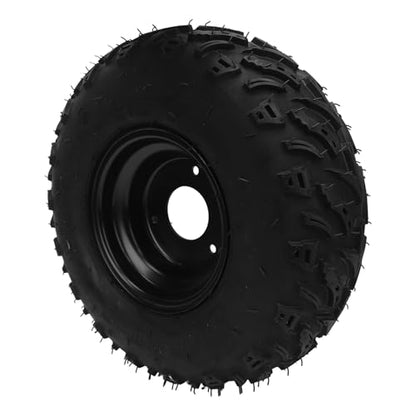 14X5.00-6 6" ATV Tires,All Terrain Tires with Alloy Rim 3 Holes,6PR Rubber Puncture ATV & Go Karts Knobby Tires for Go Kart Off Road Vehicle Cart