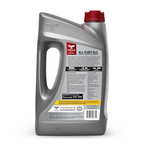 Triax All Fleet ELC Coolant & Antifreeze, Diesel Extreme HD NOAT, 1 Million Mile, 8 Year, 20,000 HRS, CAT EC-1, Concentrate (1 Gallon) - size: 1 GAL