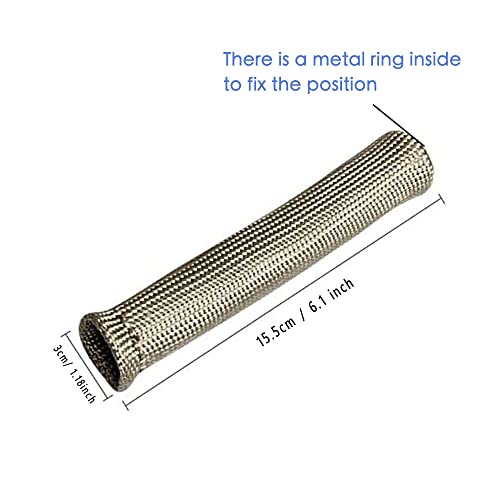 Spark Plug Wire Heat Shield Spark Plug Wire Heat Shield Sleeve Spark Plug Boot Protector Boots Wrap for SBC BBC 350 454 8PCS Plug Wire Covers - 2500F High Temp (Titanium) - color: Titanium