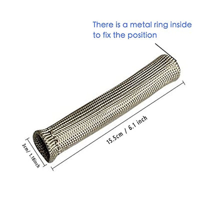Spark Plug Wire Heat Shield Spark Plug Wire Heat Shield Sleeve Spark Plug Boot Protector Boots Wrap for SBC BBC 350 454 8PCS Plug Wire Covers - 2500F High Temp (Titanium) - color: Titanium