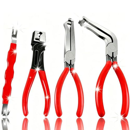 4PCS Electrical Disconnect Pliers for Cars, Auto Repair Pliers Tool Kit