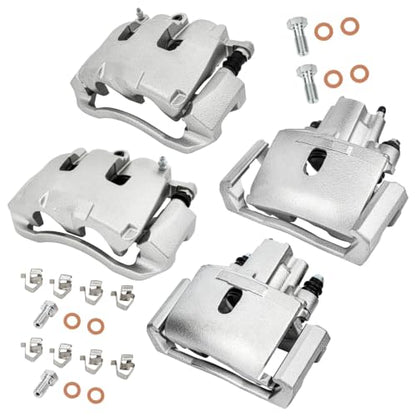 cciyu Front & Rear Brake Calipers 18B5054 18B5055 18-B4837 18-B4836 - size: Front & Rear[18B5054+18B5055+18-B4837+18-B4836]