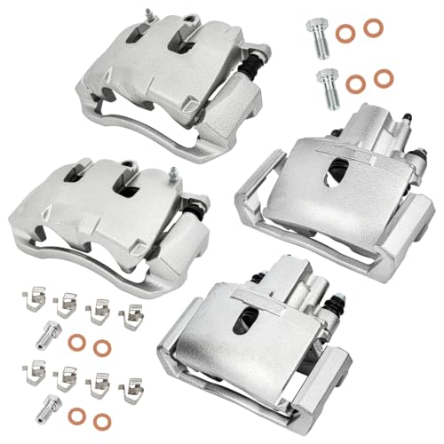 cciyu Front & Rear Brake Calipers 18B5054 18B5055 18-B4837 18-B4836 - size: Front & Rear[18B5054+18B5055+18-B4837+18-B4836]