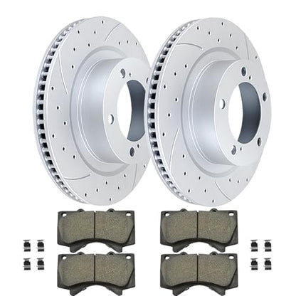 Acinoparts Front (13.89") Brake Kit for 2007-2021 Toyota Tundra 2008-2022 - size: HMBK22202