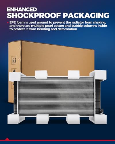 KAX CU1995 Engine Cooling Radiator, Compatible with E-150, E-250, E-150/E-250/E-350/E-450 Econoline/Club Wagon/Econoline Club Wagon/Super Duty, Econoline Super Duty - size: E-150, E-250, E-150/E-250/E-350/E-450 Econoline