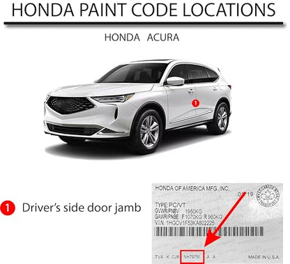 Automotive Paint for Honda NH737M, Polished Metal Metallic, Gallon - color: Grey, style: Gallon