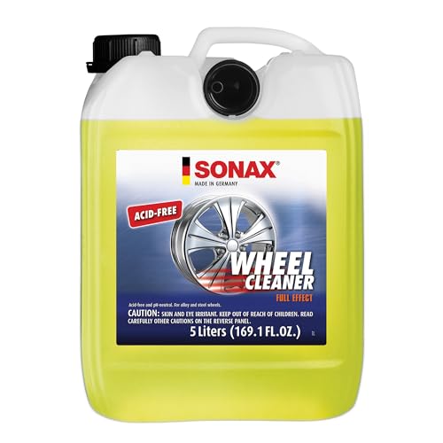 SONAX Wheel Cleaner Full Effect, Non-Acid Brake Dust Cleaner, 5 Liter - size: 169.1 Fl Oz (Pack of 1)