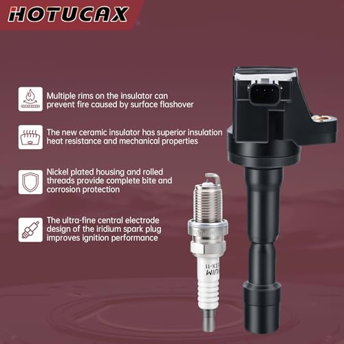 UF626 Ignition Coils & Spark Plugs Tune Up Kit, 4 Pack - size: UF626 & Spark Plugs