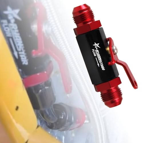 RYANSTAR AN8 Fuel Shut Off Valve 8AN Male Fitting Anodized Aluminum - color: AN8
