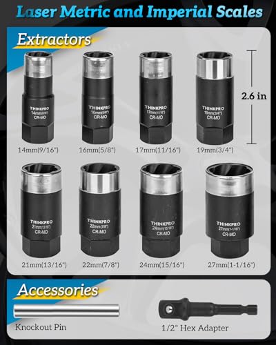 Locking Lug Nut Removal Tool,Heavy Duty Wheel Lock Removal Kit