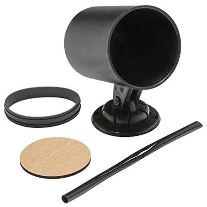 GlowShift Universal Black Single Swivel Dashboard Gauge Pod Holder