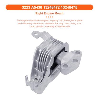 Engine Motor Mount Compatible with Buick Cascada 16-19 L4 1.6L,Chevrolet Cruze 11-16 L4 1.4L/ 10-16 L4 1.8L/ Cruze Limited 16 L4 1.4L/1.8L,Replacement for A5430 A5479 A5508 A5502 - size: 16-19 Buick Cascada L4 1.6L