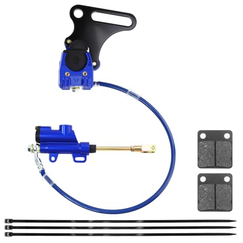 PRO BAT 15mm/0.59" Hydraulic Rear Dirt Pit Bike Brake Assembly w/Brake Pad - color: Blue Brake Assembly, size: 15mm Brake Caliper Assembly