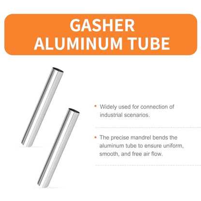 GASHER 1Pc Straight Aluminum Alloy Tube Intercooler Pipe Air Intake Tube 2.25"OD Length 12"(300MM) - color: straight, size: 2.25"OD (1 PC) 12"
