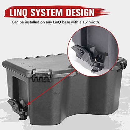 A & UTV PRO Modular Cargo Box for Can Am Maverick, 20 L/5.2 Gallon Rear Storage Cargo Box with Lid Assembly for LIN-Q Can Am Maverick X3 MAX, Defender, Commander Accessories, Replace OEM#715007112 - size: 20 Liter / 5.2 Gallon