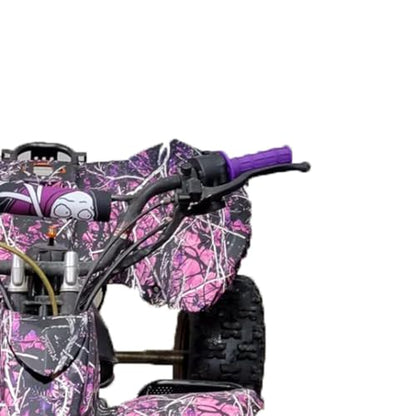 7/8" Motorcycle Hand Grips Dirt Bike Motocross Gel Handlebar 2PC - color: Purple