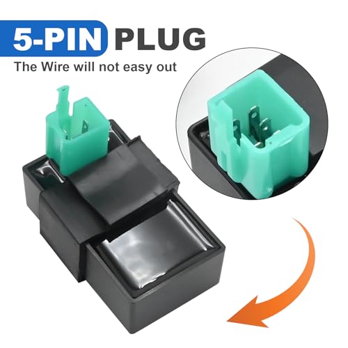 EATAKWARD 5 Wiring Loom Kill Switch Coil CDI Spark Plug Kit for 50cc 70cc 90cc 110cc 125cc140cc Kick Start Dirt Pit Bike ATV, Replacement for Chinese Pit Bike