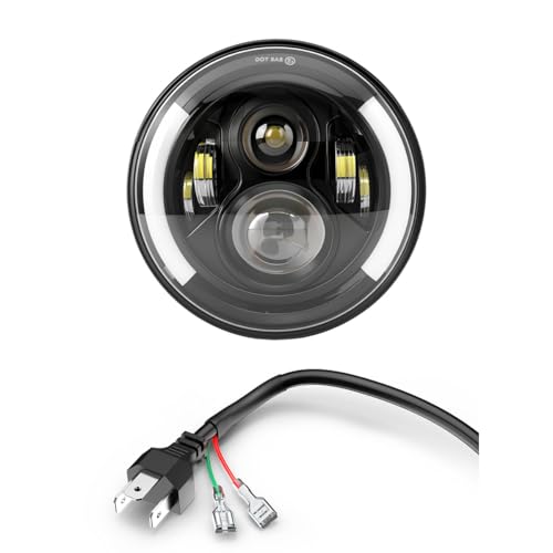 7 Inch Compatible with Honda Shadow Spirit 1100 750 Headlight Assembly