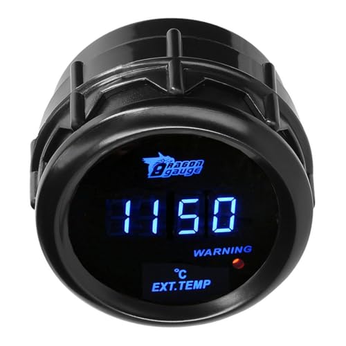 Car Exhaust Gas Temperature Gauge 12V Auto Exhaust Gas Temp Gauge - color: Blue Light Exhaust Gas Temp