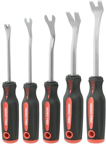 Neiko 20596B Auto Trim Panel Removal Tool Set with Soft Grip (5 Piece) - size: Trim Removal Set