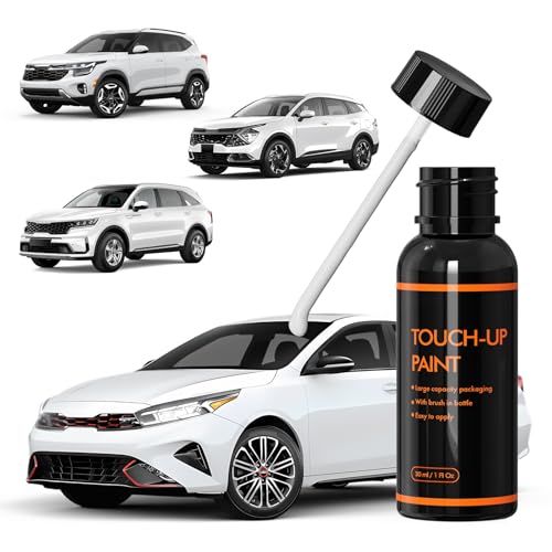SWP Snow White Touch Up Paint for Kia, DIY Automotive Paints - color: SWP Snow White
