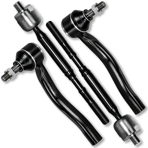 4PC Front Outer & Inner Tie Rod End Link Compatible with Fit for Toyota Yaris 2007 2008#OE EV800325 ES800311 ES800312