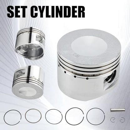 52.4mm Piston Ring Rebuild Kit for 4-Stroke 1P52FMH Horizontal Engine 110cc ATV Dirt Pit Bike Go Karts Quad 4 Wheeler Dune Buggys Motorcycle - color: Piston Ring Rebuild Kit
