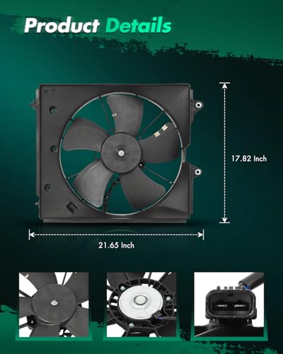 SCITOO Cooling Fan Assembly for Acura for TL 2009-14 3.5L 2009 2011-14 3.7L - size: 1355A093