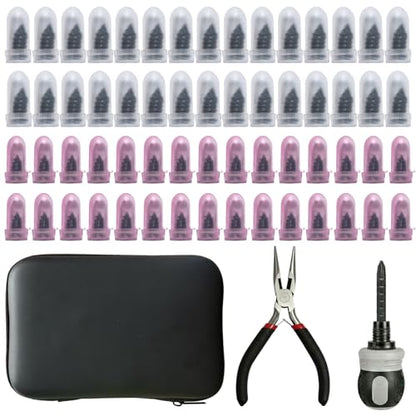 Tire Repair Kit, 60PCS Rubber Tire Repair Plugs, 3-in-1 Ratchet Tool