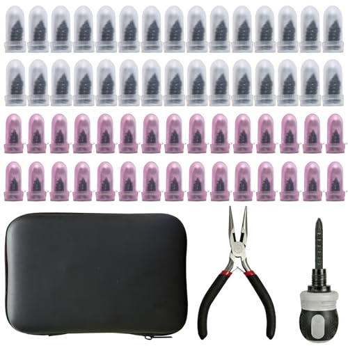 Tire Repair Kit, 60PCS Rubber Tire Repair Plugs, 3-in-1 Ratchet Tool