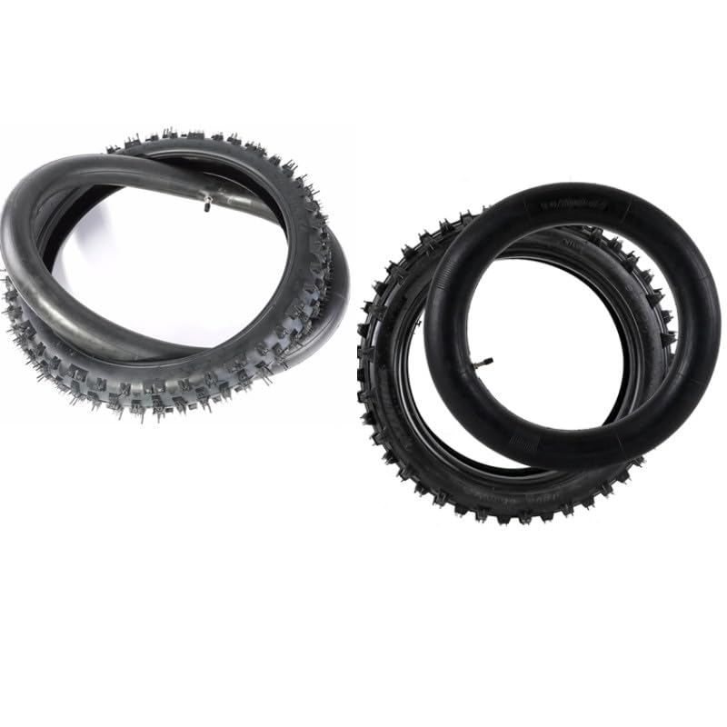 2 Set of Tire and Inner Tube Front 70/100-17 and Rear 90/100-14 For Dirt Pit Trail Bike Motocross Off Road for Dirt Pit Bikes CT90 CT110 kx80 YZ85 KLX140 YZ80 125cc 140cc 200cc Dirt Bike