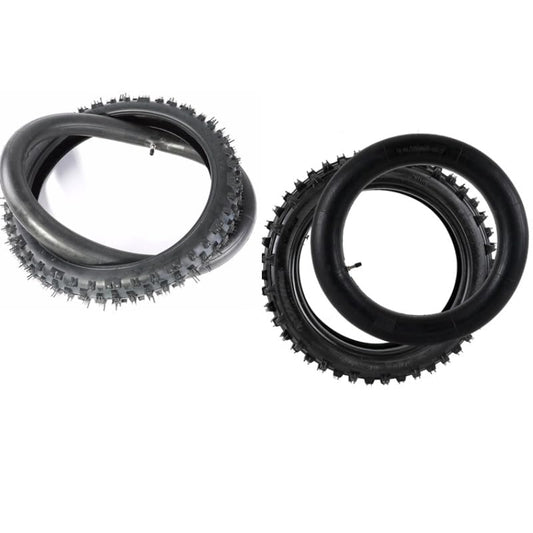 2 Set of Tire and Inner Tube Front 70/100-17 and Rear 90/100-14 For Dirt Pit Trail Bike Motocross Off Road for Dirt Pit Bikes CT90 CT110 kx80 YZ85 KLX140 YZ80 125cc 140cc 200cc Dirt Bike