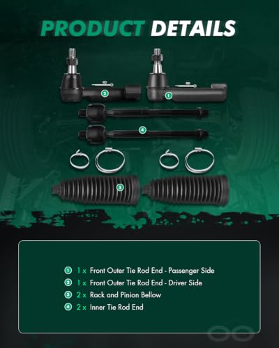 SCITOO 6pcs Front Suspension Kit for Ford for F-150 2015-2020