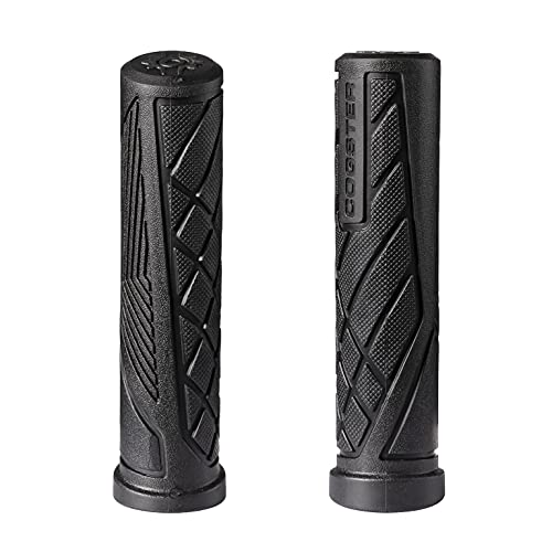 Dash Slip-on Bike Handlebar Grips, Lightweight Rubber - color: Black