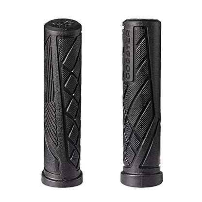 Dash Slip-on Bike Handlebar Grips, Lightweight Rubber - color: Black