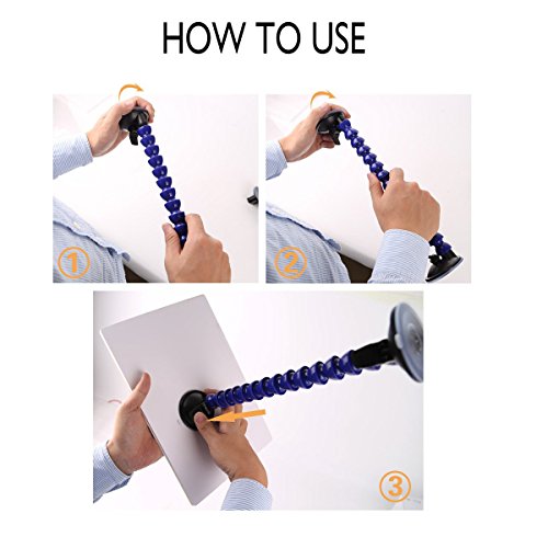 WHDZ Paintless Dent Repair Tool Line Board Reflector Board with Adjustable Holder - Automotive Paintless Dent Repair Tools (Not LED) - color: Yellow & Black