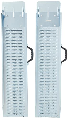 Loading Ramps - Steel Ramp Set for ATVs, Motorcycles, Mowers, Carts & More - Use with Pickup Trucks & Trailers - 1200lb Combined Capacity by Stalwart - size: 35.5-Inch
