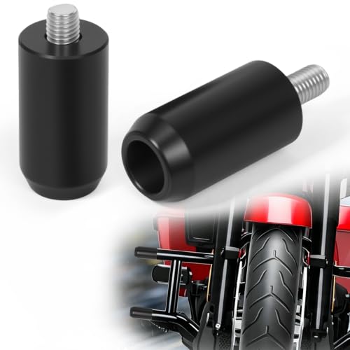 1.25" Motorcycle Crash Bar Sliders End Caps Black 2PC