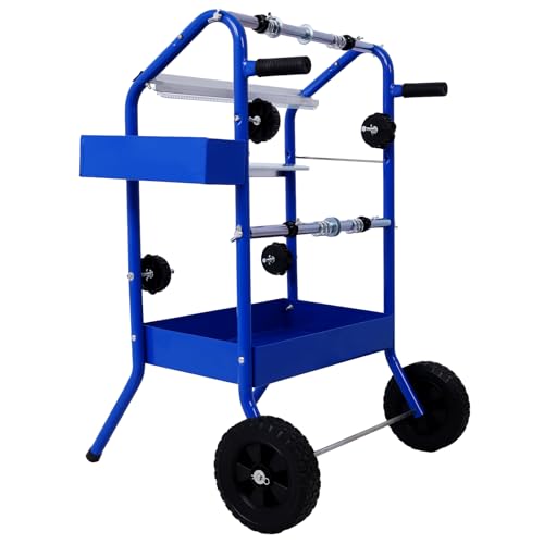 18” Multi-Roll Masking Paper Dispenser with Storage Tray - color: Blue