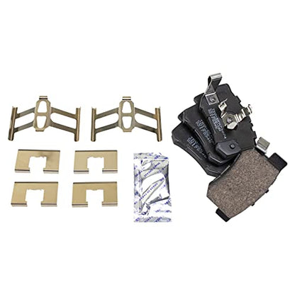 TRQ Front and Rear Brake Pad and Rotor Set Ceramic