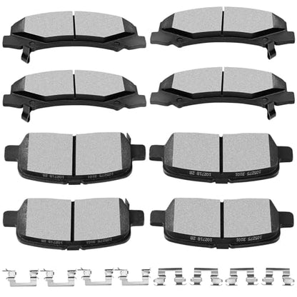 SCITOO D1159 D999 8pcs Brake Pads Set For Chevrolet For Impala 2011-2013 - size: Front-D1159 & Rear-D999